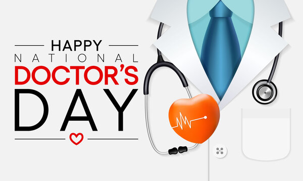 an infographic celebrating national doctor's day
