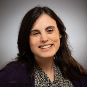 Rachel Muroff, a smiling young woman with dark hair